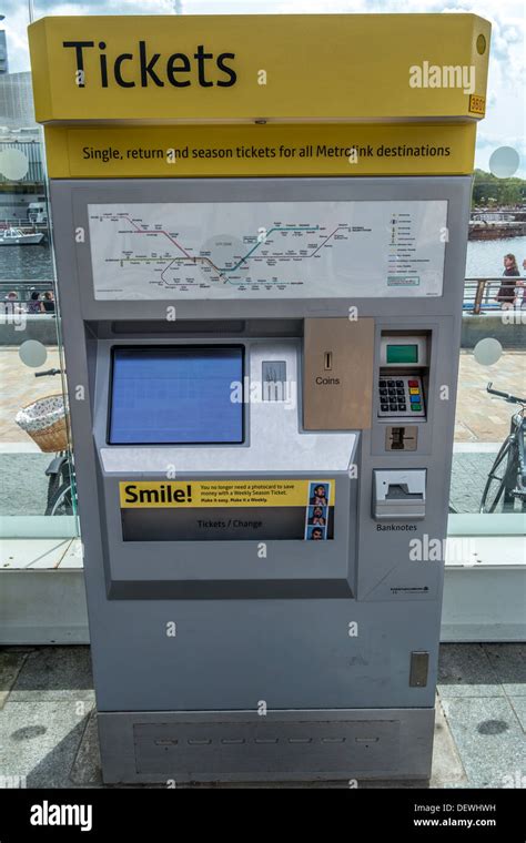 Metrolink Ticket Machine Stock Photo Alamy