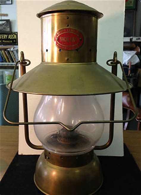 VINTAGE SCOTT LAMP CO THE VIGILANT RAILROAD LAMP SF CALIF Antique