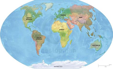 World Map Labeled Continents And Oceans Ppt Template World Map Sexiz Pix