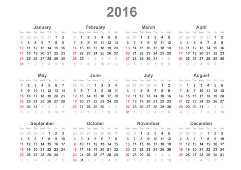 Calendar 2016 To Print Activity Shelter