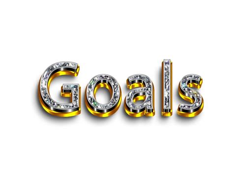 Goals Png Image Word Goals Png Goals Gold Diamond Text Effects Png