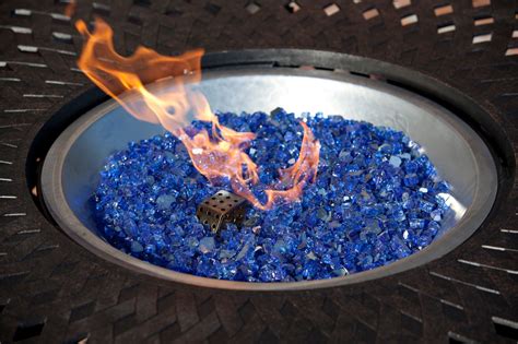 Sparkling Fire Glass In Sapphire Blue Fire Sense