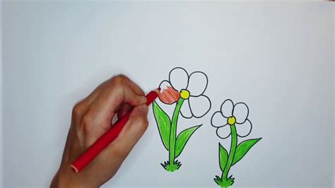 Kako Nacrtati Cvijeće How To Draw A Flowers Youtube