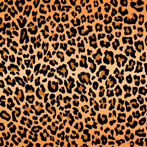 Leopard Pattern Texture Repeating Seamless Orange Black