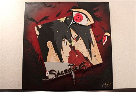 Acrylic Painting Narutos Itachi Uchiha Sacrifice On Behance
