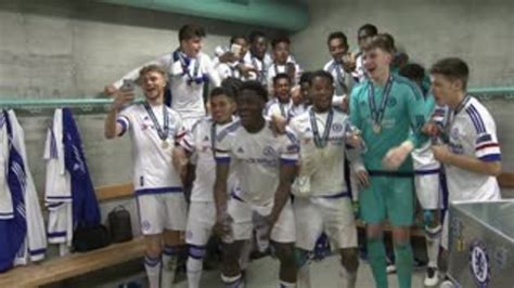Dressing Room Celebrations As U19s Win Uefa Youth League Video Official Site Chelsea