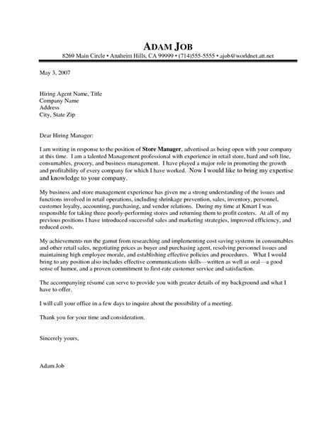 Use our retail manager cover letter example to help you land a job. Warehouse Manager Cover Letter Template Collection ...