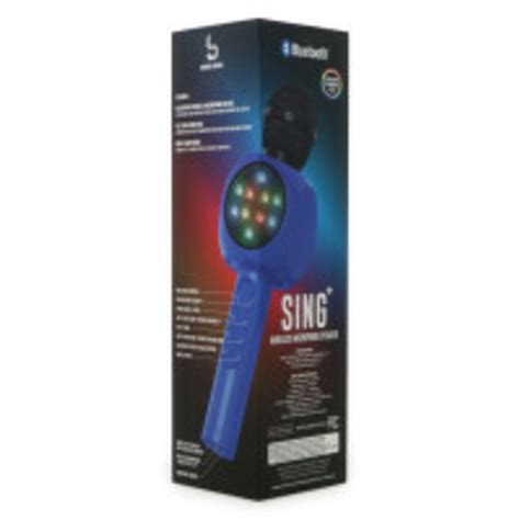 Bass Jaxx Sing Wireless Bluetooth Karaoke Microphone With Speaker And Led Lights 1 Each