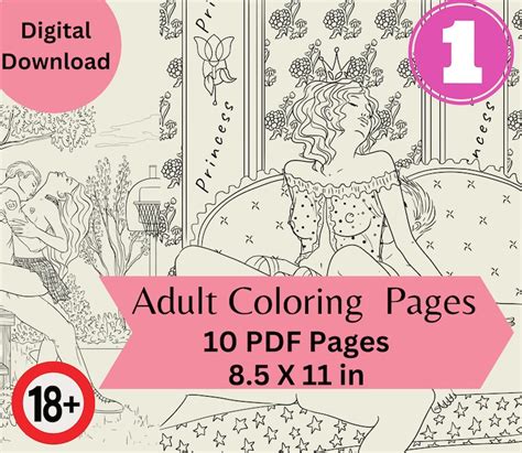 Adult Coloring Pages Sex Coloring Pages Sexy Naughty Etsy