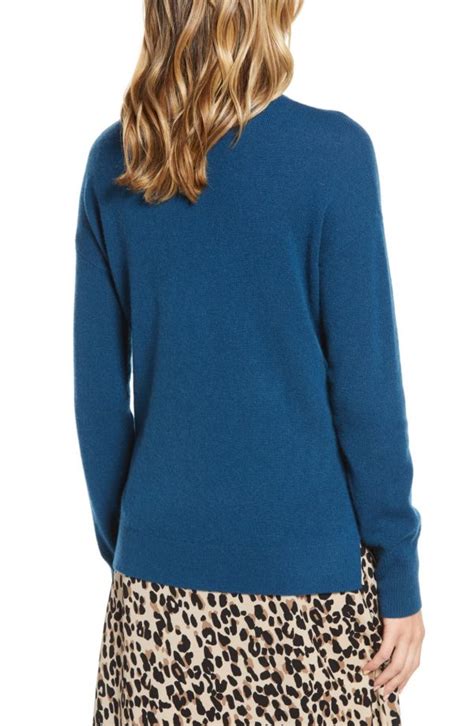 Womens Cashmere Turtleneck Sweater Blue Aa Sourcing Ltd