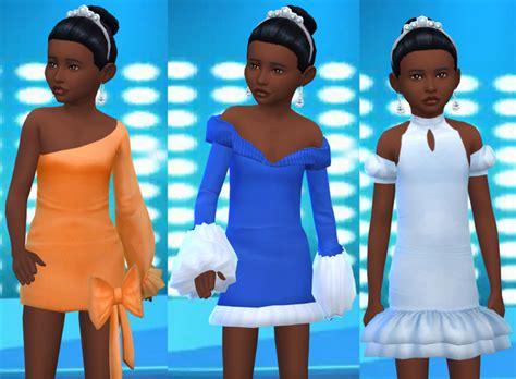 The Glam Kids 3dresses Glorianasims4 On Patreon Kids Dress Sims