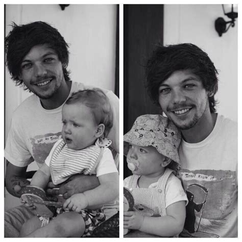 Louis With His Baby Brother And Sister One Direction Singers One