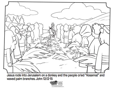 Garden of mary » dedicated to our blessed mother! Palm Sunday - Bible Coloring Pages | What's in the Bible?