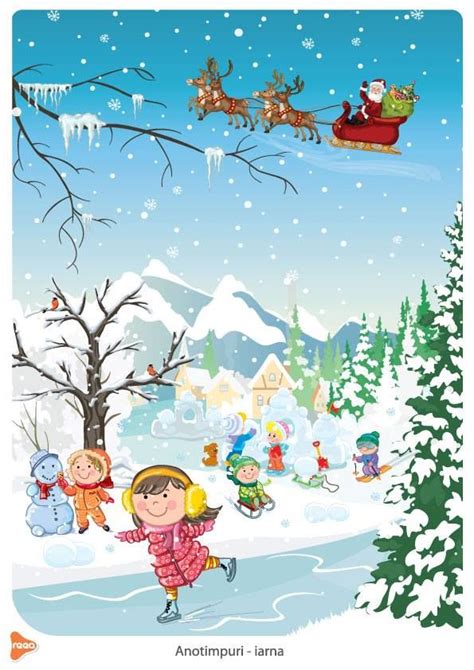 Pin By Iulia Petre On Anotimpuri Seasons Art Christmas Scenes Art