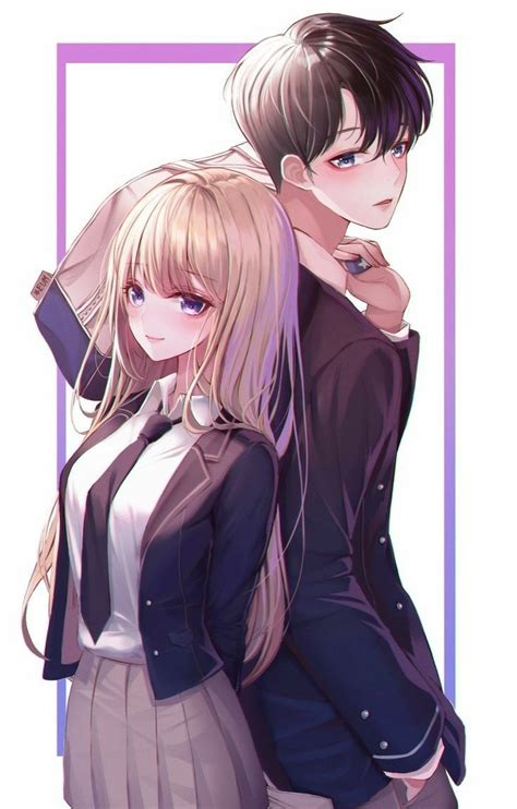 26 Cute Anime Couple Drawings