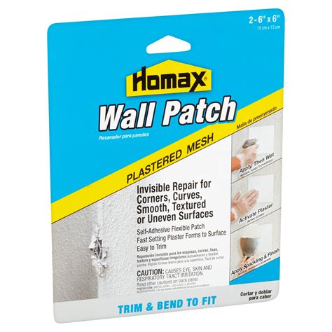 Homax Plastered Mesh Wall Patch 2pk 6x6 Patches
