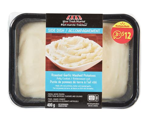 Your Fresh Market Roasted Garlic Mashed Potatoes Walmart Canada