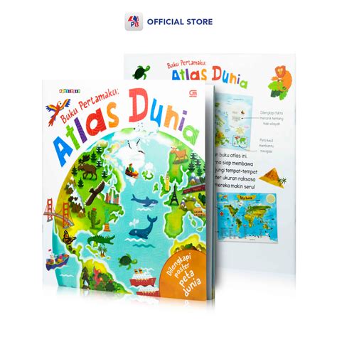 Jual Buku Anak Buku Pertamaku Atlas Dunia Dilengkapi Poster Peta