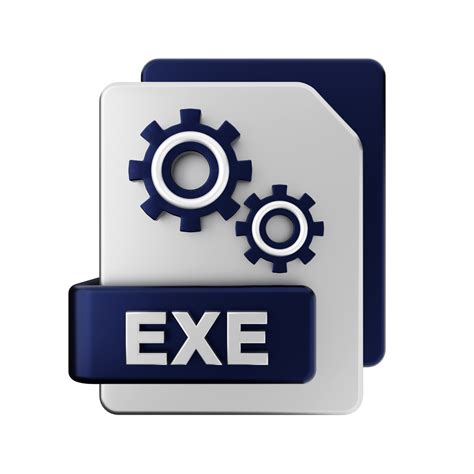 3d Exe File Icon Illustration 21843413 Png