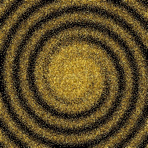 Gold Glitterabstract Swirl Gold Dust Background On Black Stock Vector