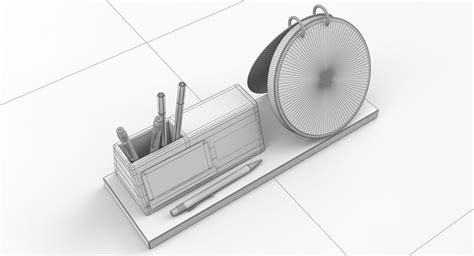 Wooden Desktop Calendar 3d Model Cgtrader