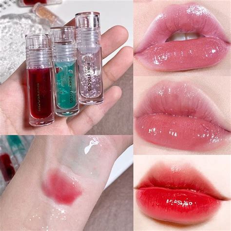 Mirror Water Light Lip Gloss Lip Glaze Transparent Shiny Glass Lip Oil