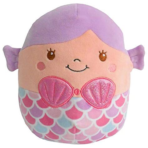They're polyester fiber and are easily washable,machine wash warm,tumble dry medium heat. Squishmallow Mermaid 16 Inch - WWW.KIDTOYSUS.COM