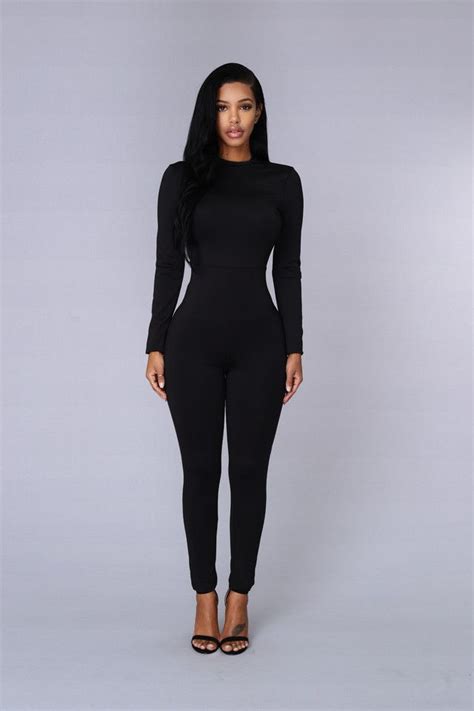 Hype Jumpsuit Black Womens Black Bodysuit Bodysuit Fashion Black