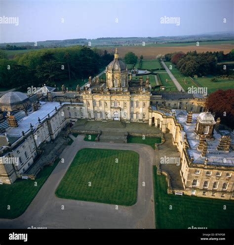 Castle Howard By Vanbrugh Aerial View Stock Photo Alamy