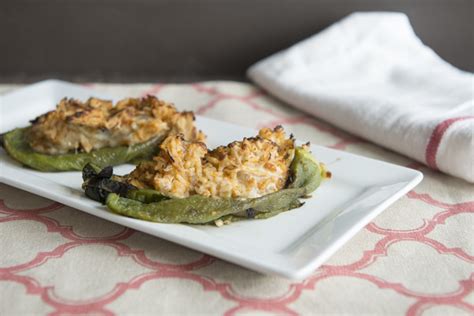 Poblanos Stuffed With Cheddar And Chicken Recipe