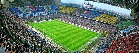 Ac milan selama ini memang menggunakan san siro sebagai markas mereka. Inter Milan: Stadion Giuseppe Meazza