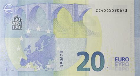 2002 teilweise auflã¶sung der stichwã¶rter: Europa 20 Euro Euro Banknote, 2. Serie Gothik (seit 2015 ...