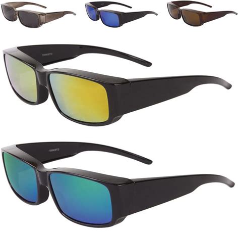Polarized Fit Over Sunglasses Prescription Glasses Wrap Large Black Women Ladies Ebay