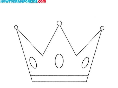 How To Draw A Crown Easy Drawing Tutorial For Kids