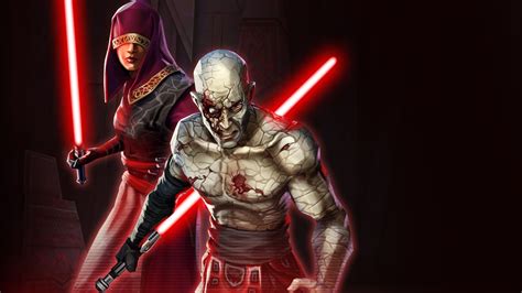 Darth Sion And Visas Marr Materialize On The Holotable