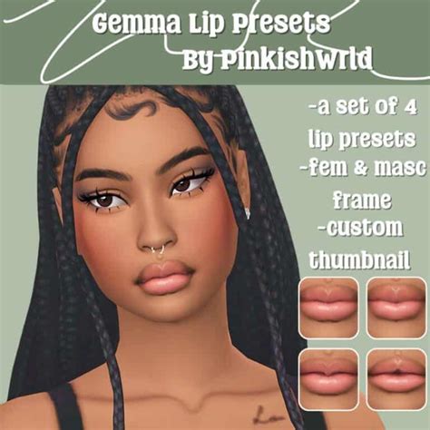29 Sims 4 Lip Presets Kissable Lips For All We Want Mods