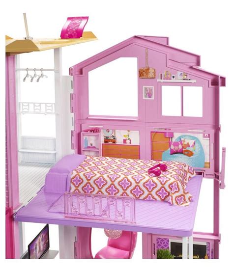Barbie Multicolor Plastic Town House Buy Barbie Multicolor Plastic Town House Online At Low