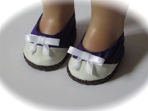 American Girl Doll Shoes Purple 18 Inch Doll Flats Casual