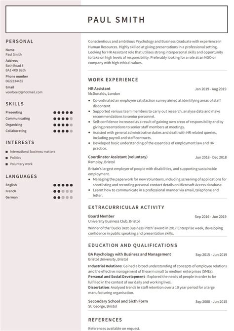 Download free cv resume 2020, 2021 samples file doc docx format or use builder creator maker. CV examples - use our templates to professionally format ...