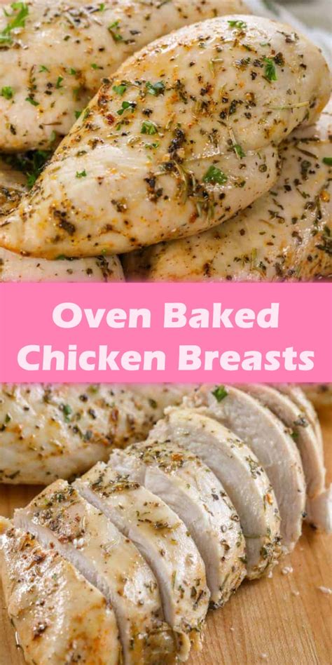 Oven Baked Chicken Breasts Yummy Yum