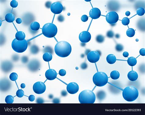 Molecule Design Background Atoms 3d Molecular Vector Image