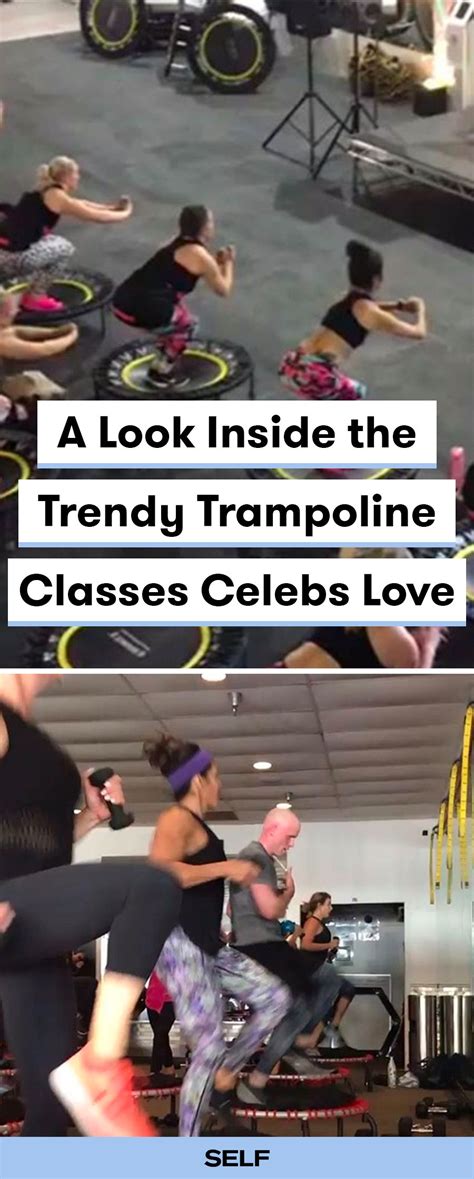 a look inside the trendy trampoline classes celebs love trampoline trampoline workout mini
