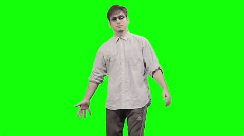 Filthy Frank Seizure Stroking Out Green Screen Chromakey Mask