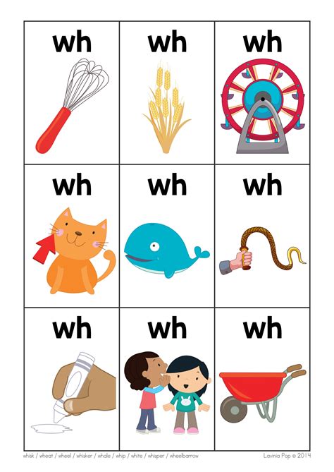 Wh Digraph Worksheets Kindergarten