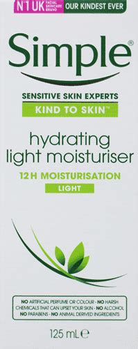 Simple Hydrating Light Moisturiser 125ml Harrisons Direct