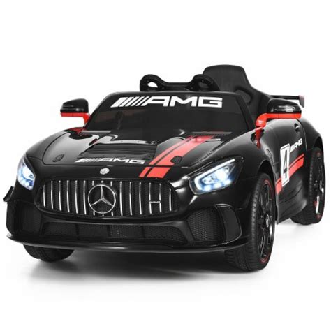 Gymax Licensed Kids Ride On Car 12v Electric Mercedes Benz Toy Car With
