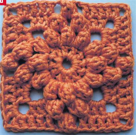 Bobble Star Square Crochet Pattern ⋆ Crochet Kingdom