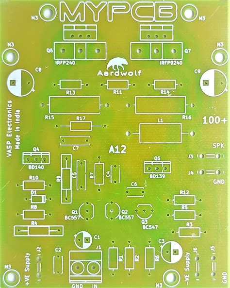 100 Watt Hifi Audio Amplifier Board Using IRFP240 IRFP9240 Power