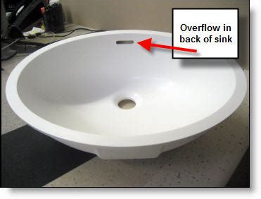 Drains to sink through overflow hose. Would a vanity sink be made with the overflow