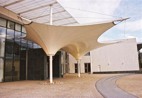 Tensile Fabric And Stainless Steel Atrium Tensile Membrane Structures